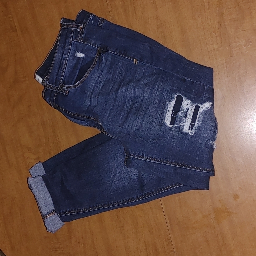 Distressed jeans